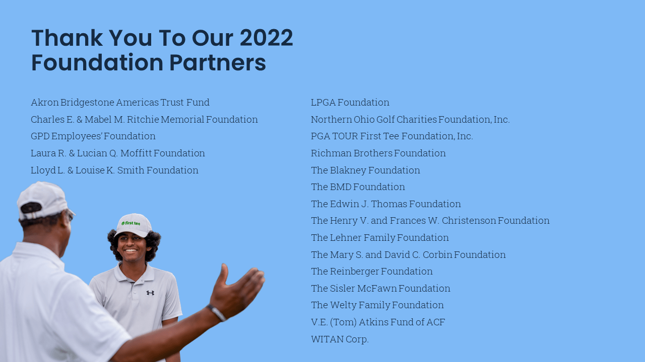 Foundation Partners First Tee Greater Akron
