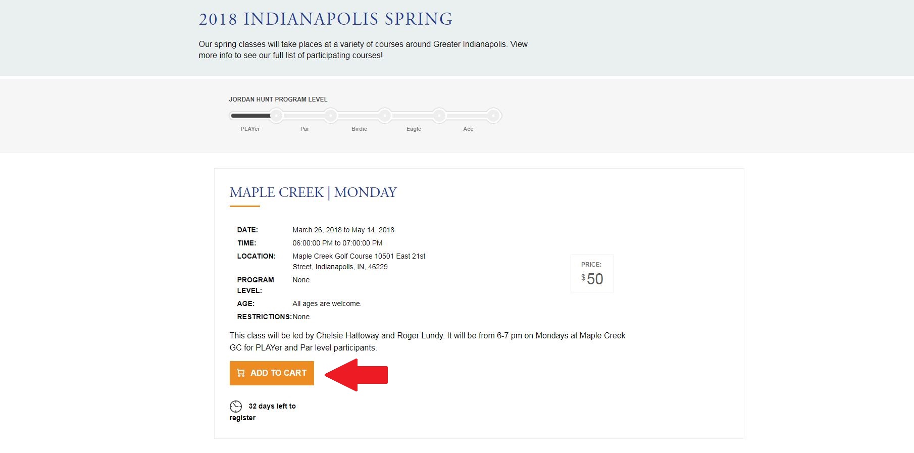 Steps for Registration First Tee Indiana