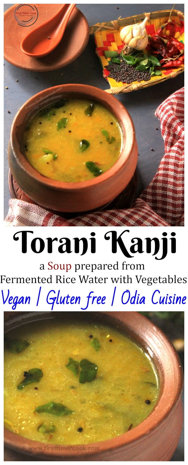 Torani Kanji Soup of Fermented Rice Water with Vegetables First