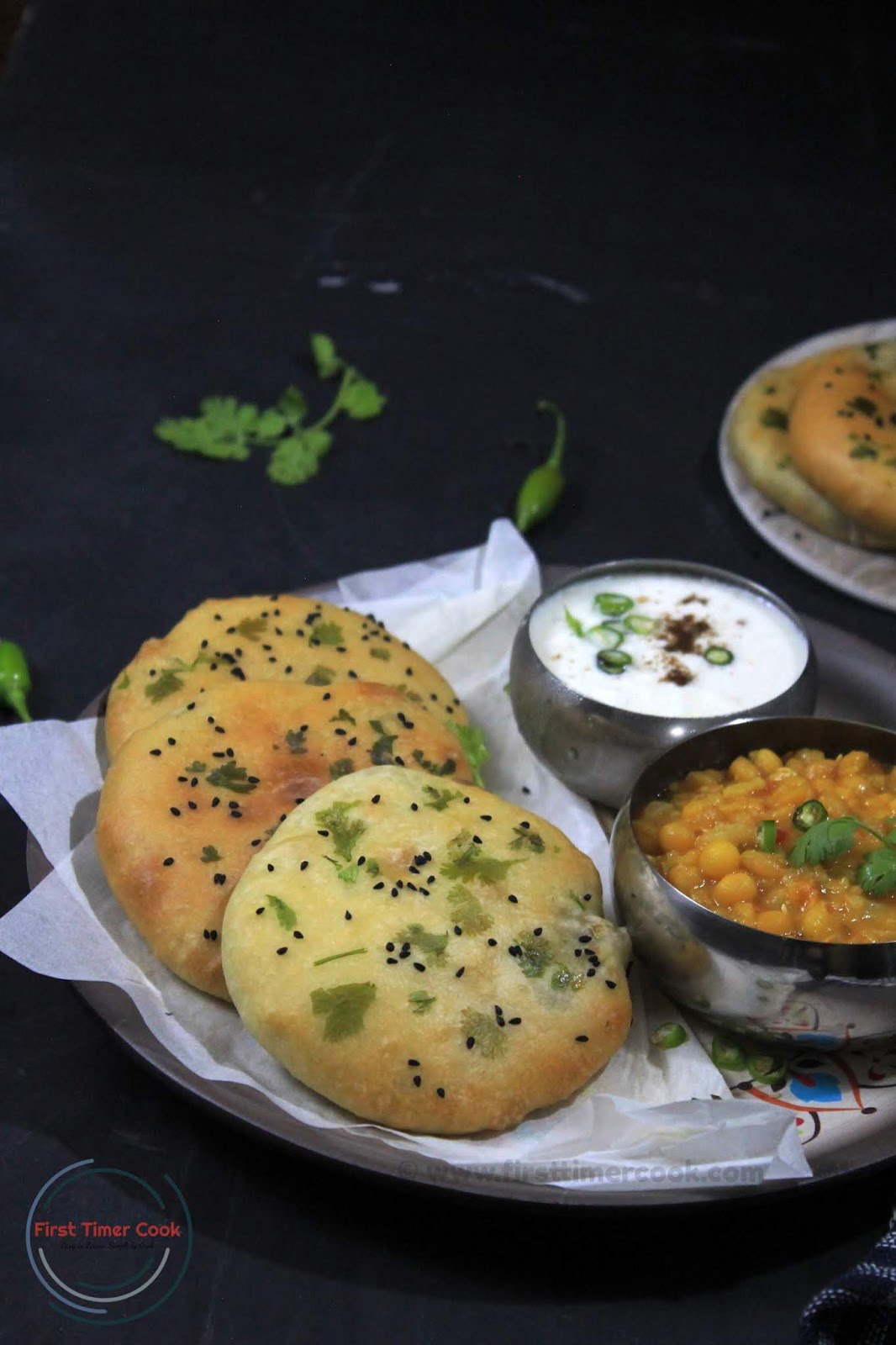 Baked Stuffed Kulcha First Timer Cook