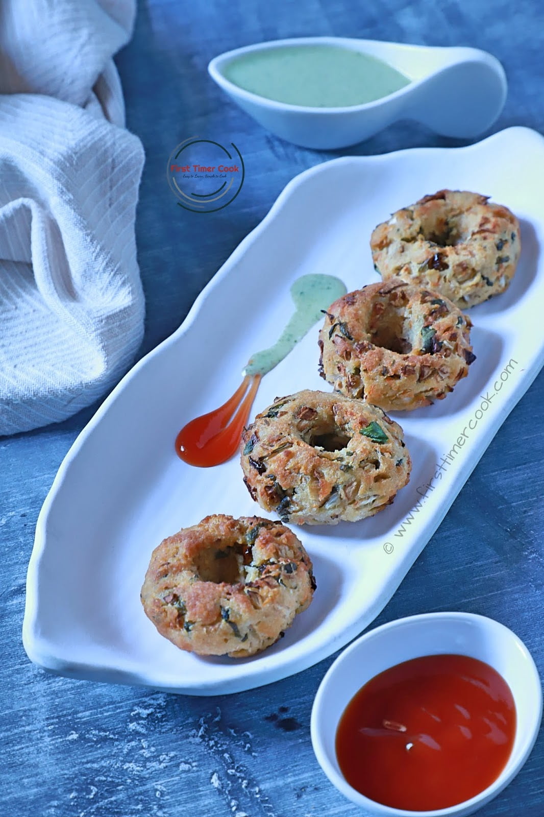 Instant Bread Vada (baked version) First Timer Cook