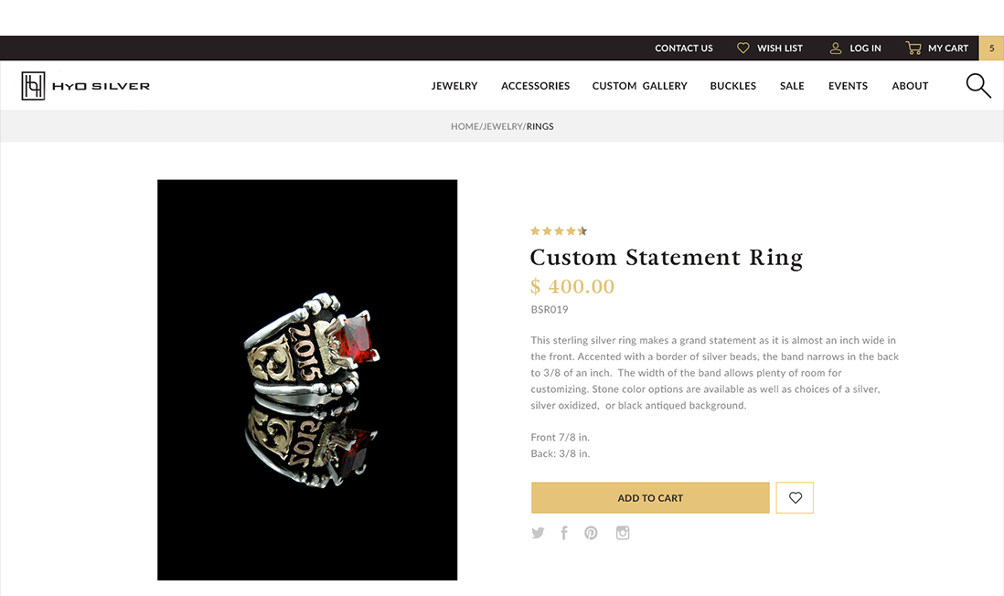 Hyo Silver site & Marketing Program