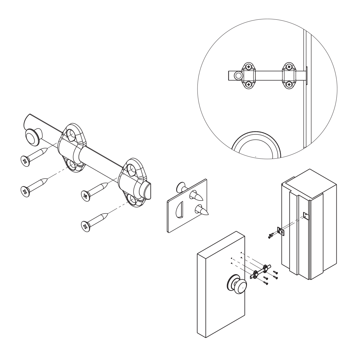 3" Surface Bolt First Watch Security