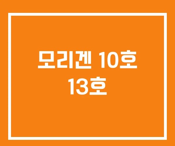 모리겐 10호 13호