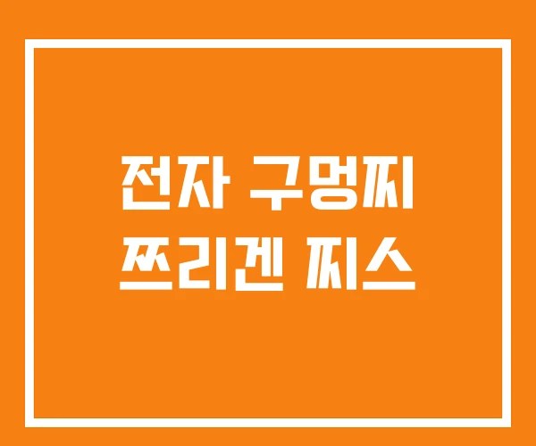 전자 구멍찌 쯔리겐 찌스