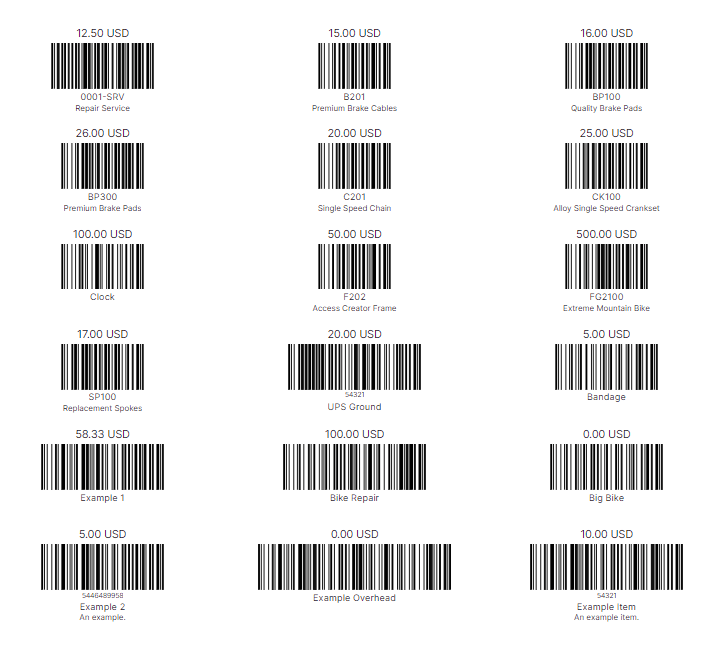 Fishbowl Drive Item Barcode Label Report