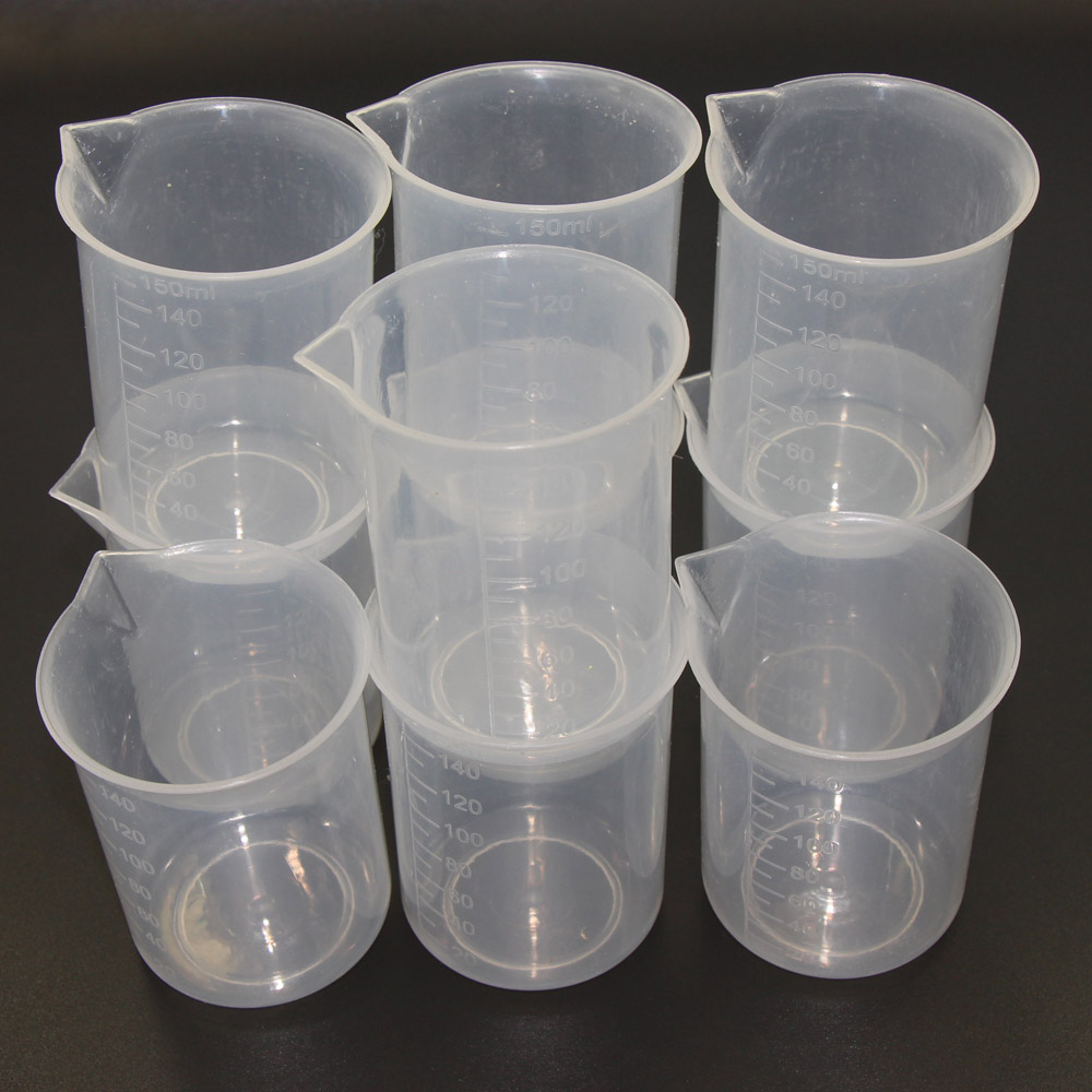 10PCS 150ml Medicine Measuring / Measure Cups Plastic Liquid Measuring