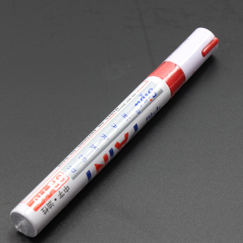 MYGJSS43R 12Pcs Paint Marker Red Fine Paint Oil Based Art Pen NEW