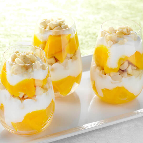 Fisher Nuts Recipe Mango and Macadamia Yogurt Parfaits