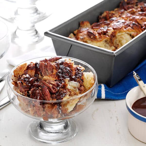 Fisher Nuts Recipe Roasted Banana Nut Bread Pudding with Salted