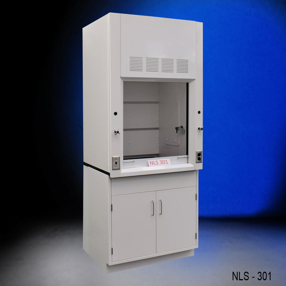 3′ Laboratory Fume Hood w/ General Storage Fisher American