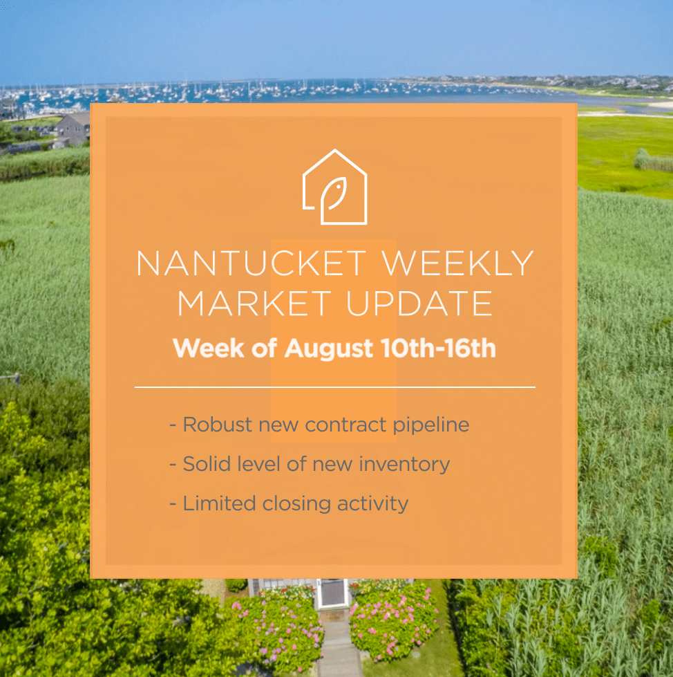 Weekly Nantucket Market Report for August 10th16th Fisher Real