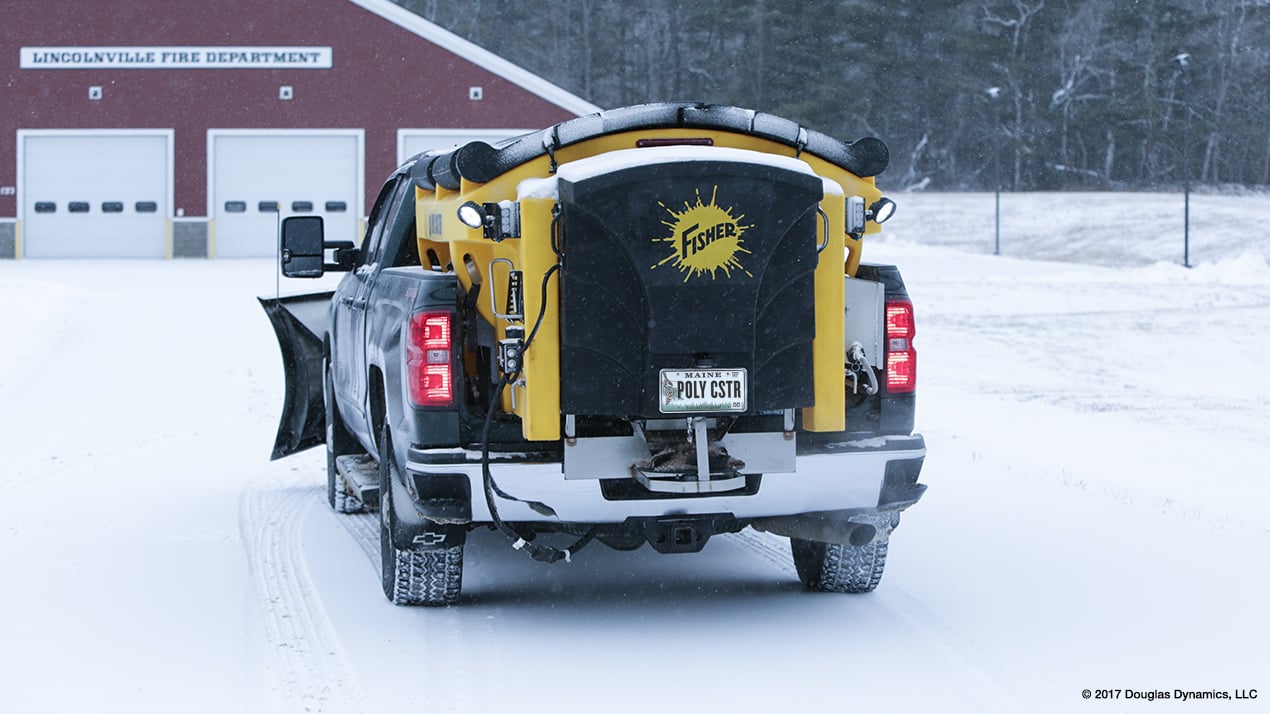 PreWet Systems for FISHER Salt Spreaders Activate & Use Less