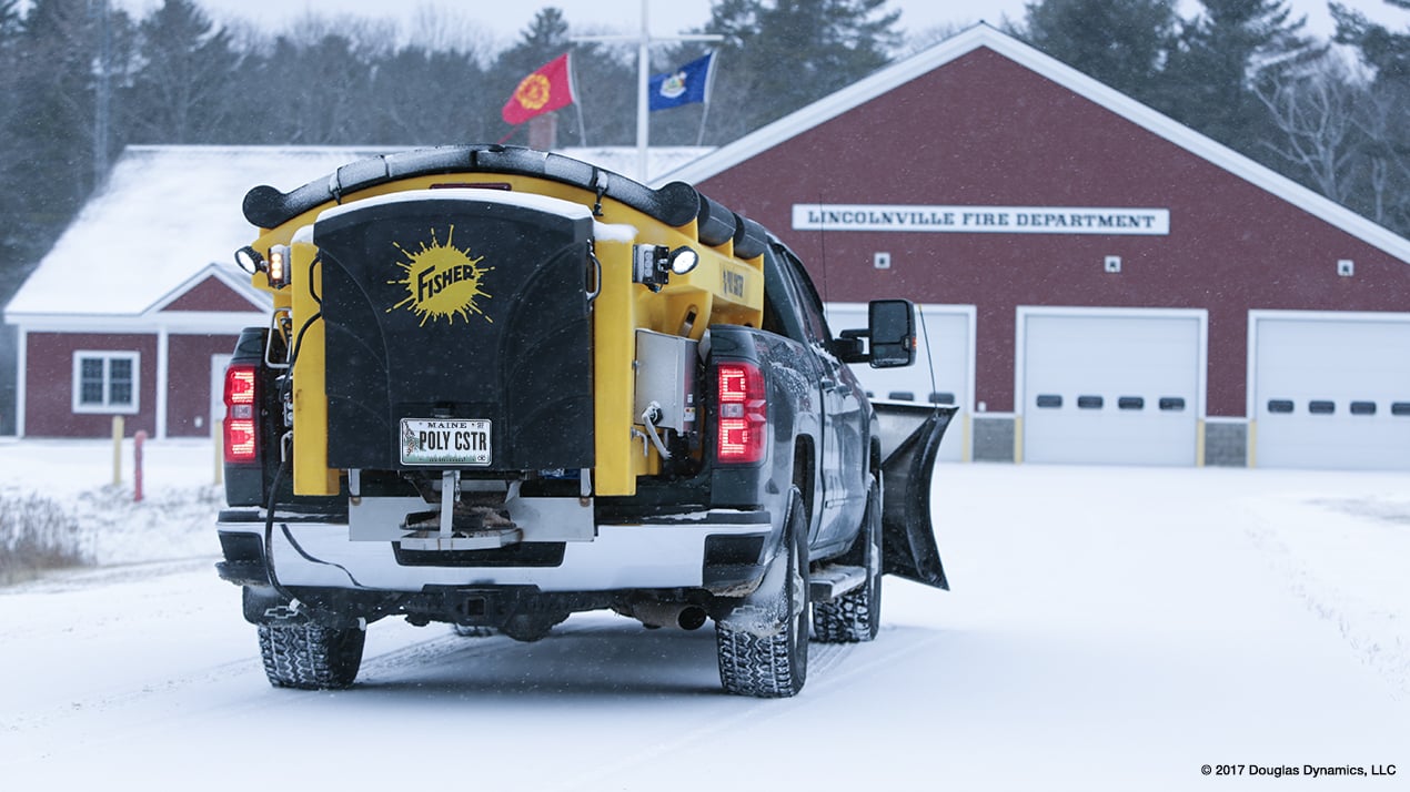 PreWet Systems for FISHER Salt Spreaders Activate & Use Less