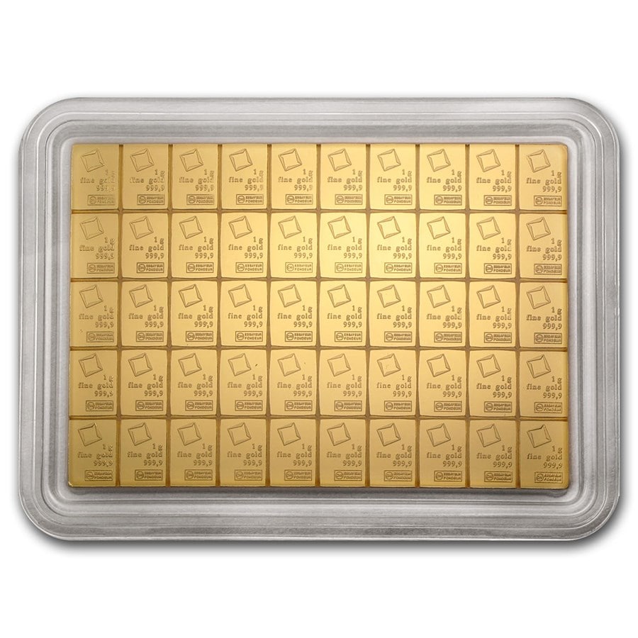 50 Gram Valcambi Gold Bar (In Assay)