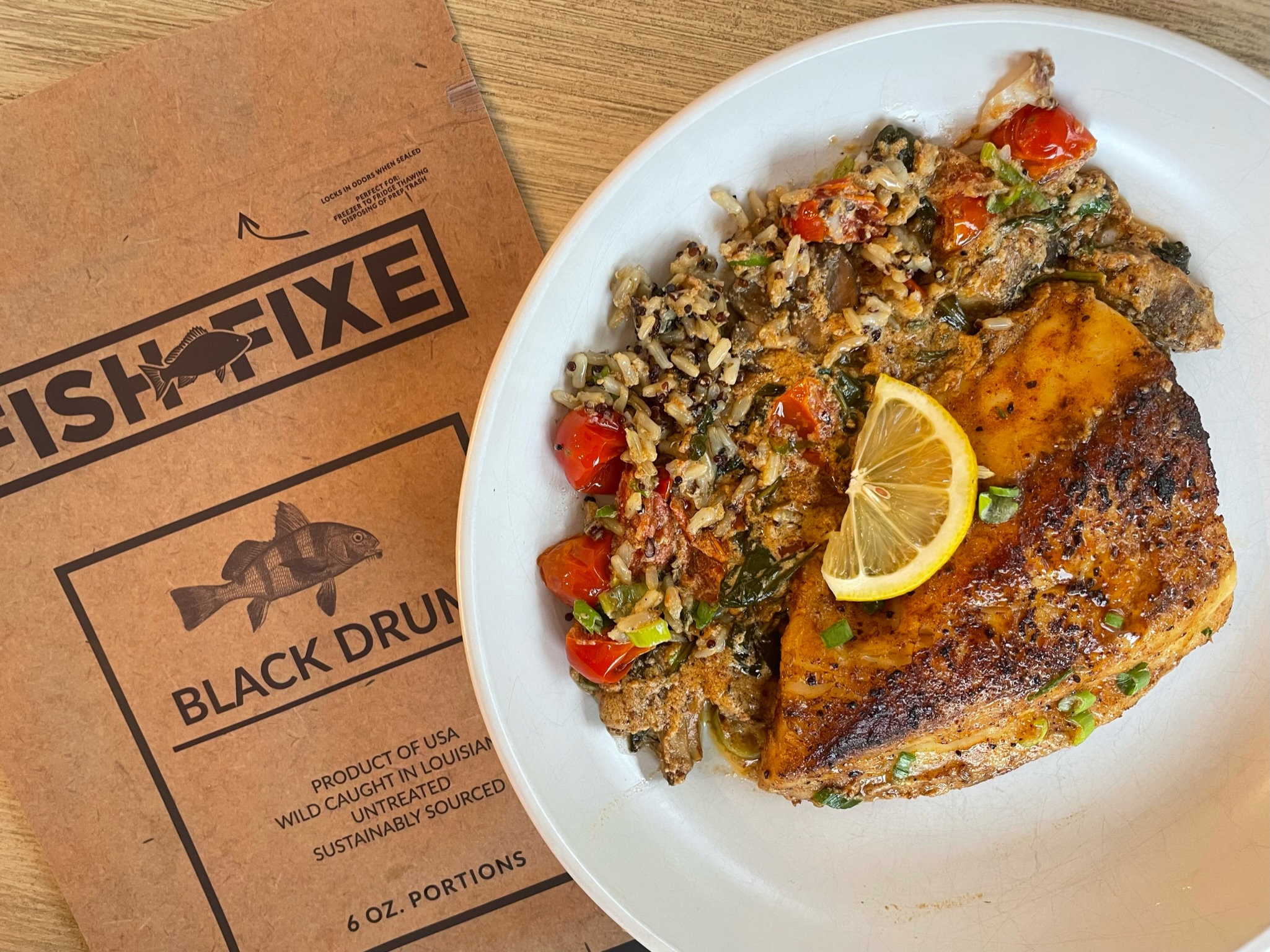 Black Drum Recipe with Creole Mustard Sauce from Fish Fixe