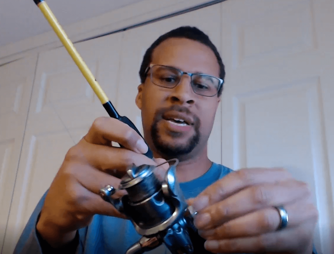 How To Setup A Spinning Reel Fishing At Work