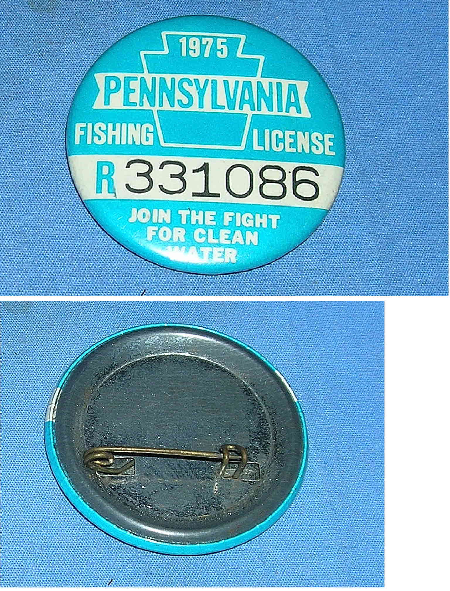 Old Fishing Licenses Pa Vintage