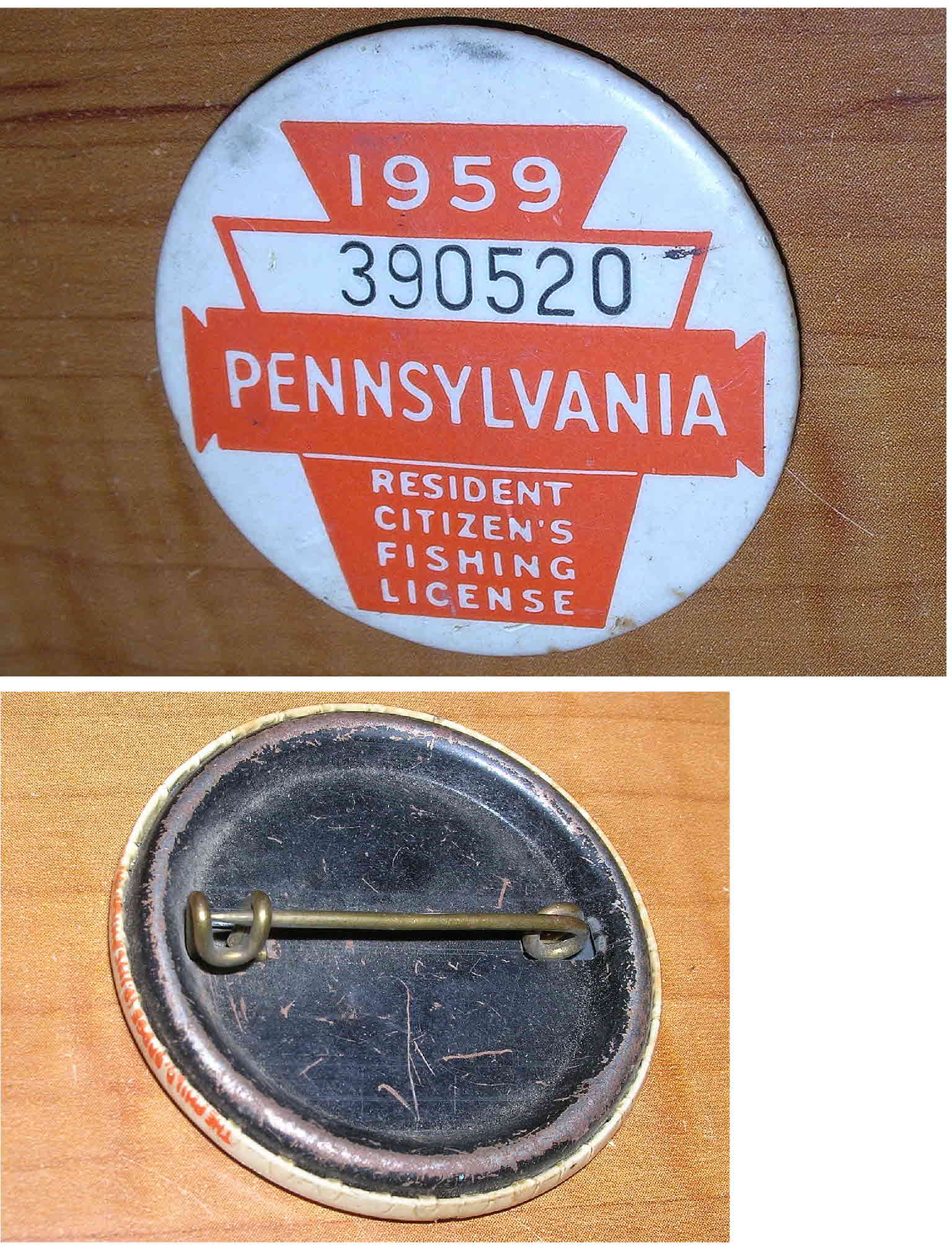 Old Fishing Licenses Pa Vintage