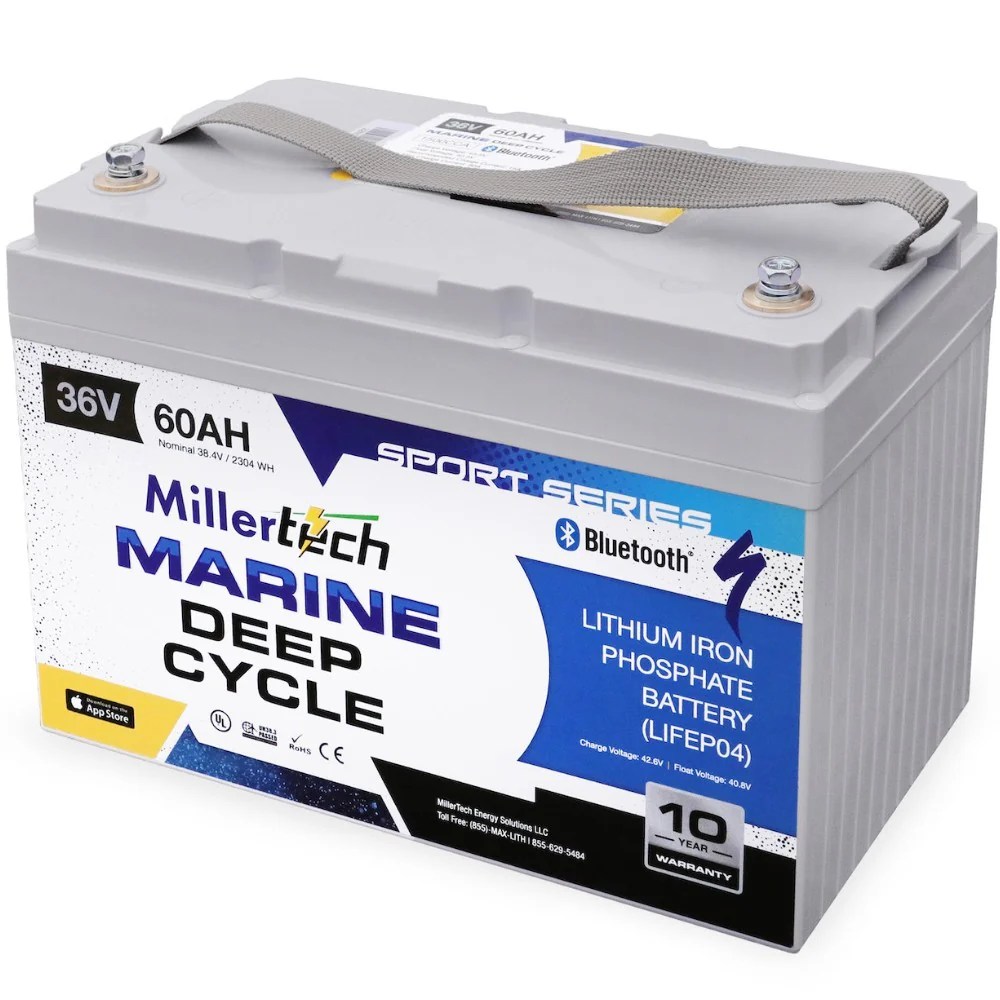 Millertech Lithium Battery 36 Volt 60 Amp Hour36V 60AH Sport Series L