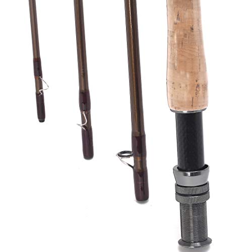 9′ 10′ Fly Fishing Rod 4 Sections 9FT 10FT 3/4 5/6 Fly Rod Carbon Fiber