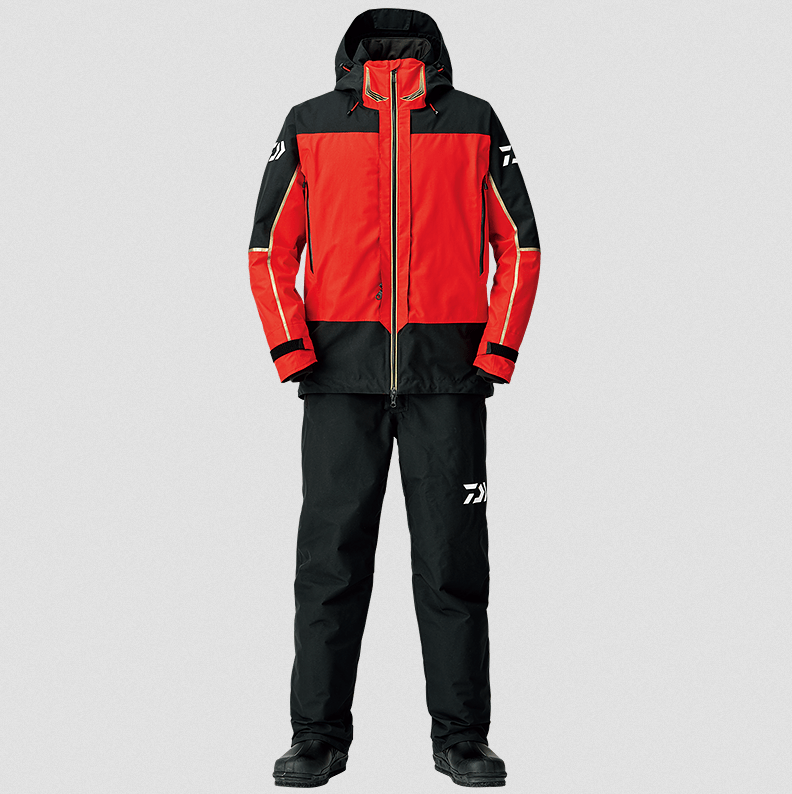 ゴアテックス プロダクト コンビアップウィンタースーツDW1808は2018年新発売の釣り専用防寒スーツ！磯用フローティングベストと一体化