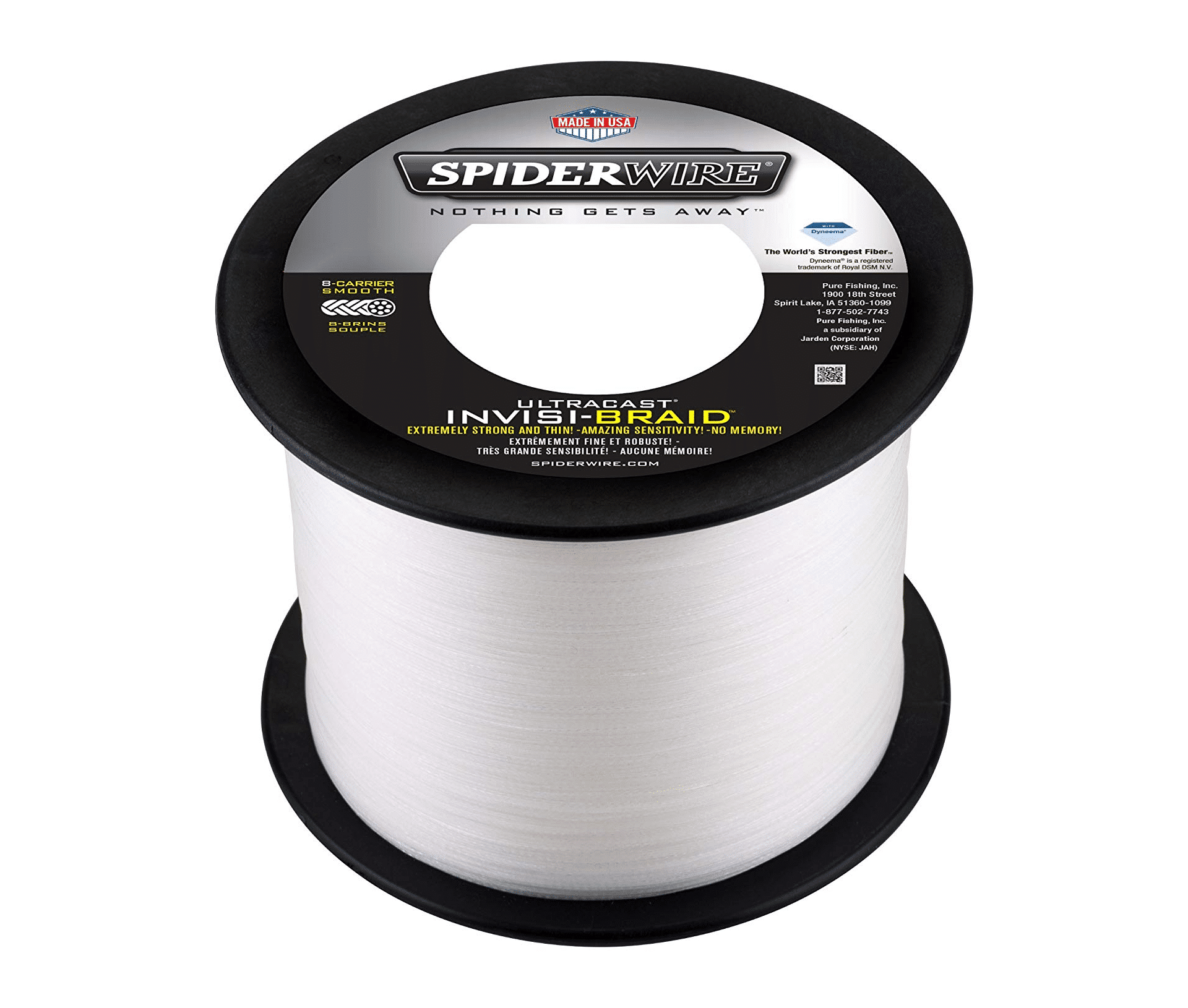 Fishing Spiderwire 1339670 Translucent Ultracast InvisiBraid 300 Yd 20