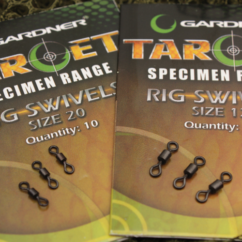 Rig Swivels, Gardner Tackle, Target Range, in sizes 12 or 20 Fishing