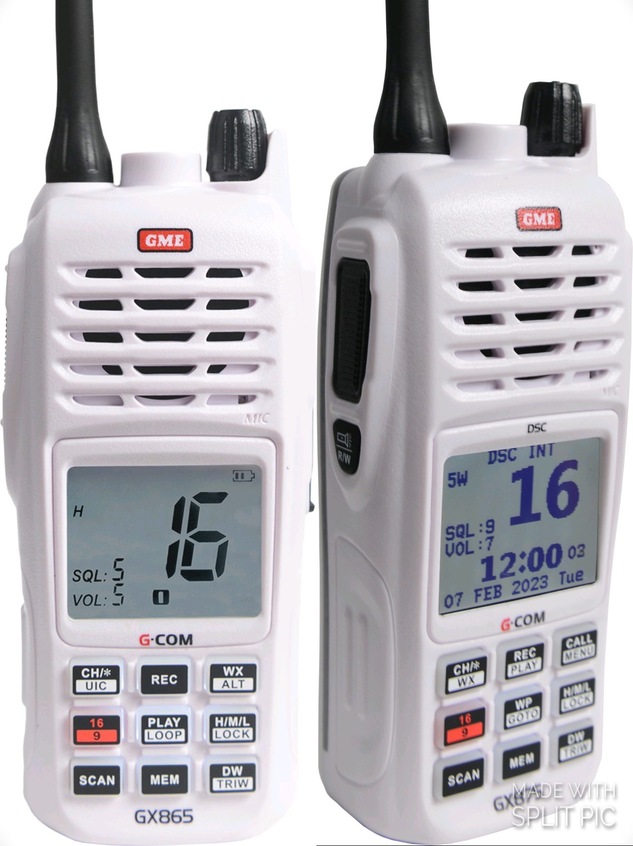 GME GX865 & GX875 Handheld VHF Marine radios Fishing World Australia