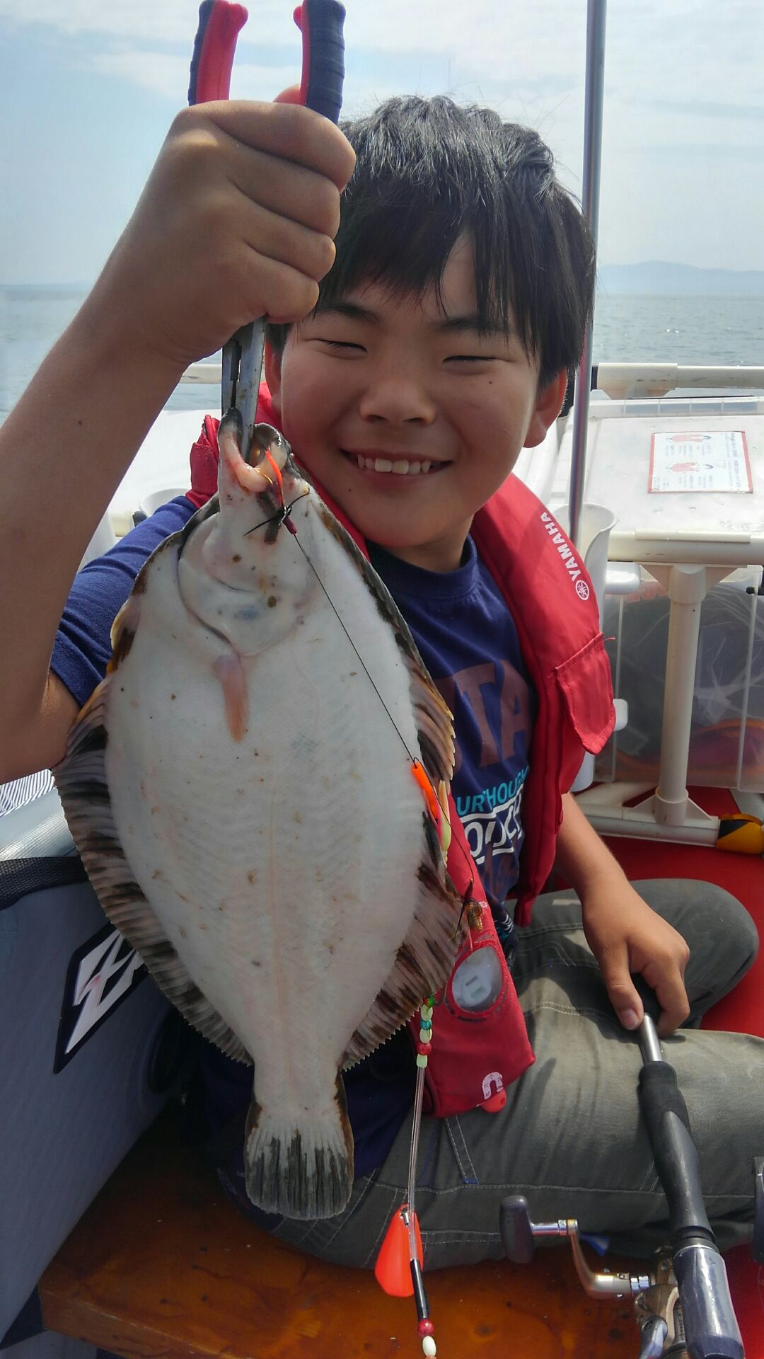 能取湖 ボートカレイ釣り FISHLAND