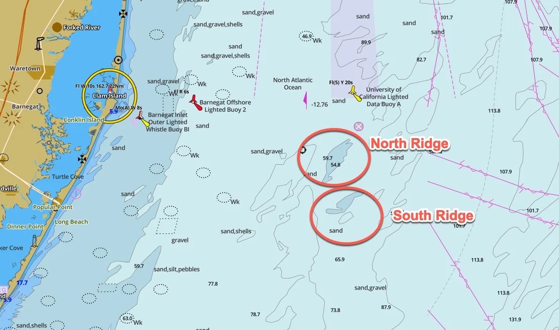 Barnegat Ridge GPS Coordinates