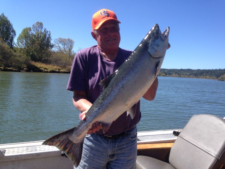 Rogue River Silver Salmon Fishing at Gold Beach Fish Oregon Guide Service