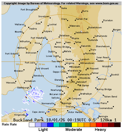 Current weather for Gawler