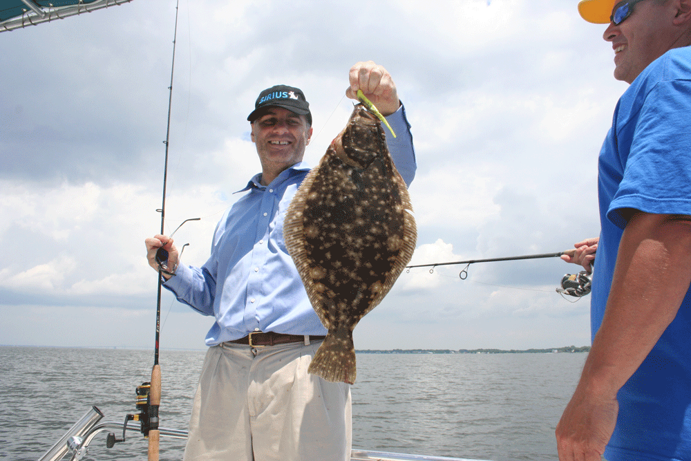 Chesapeake Doormats Catching Flounder in the Bay FishTalk Magazine