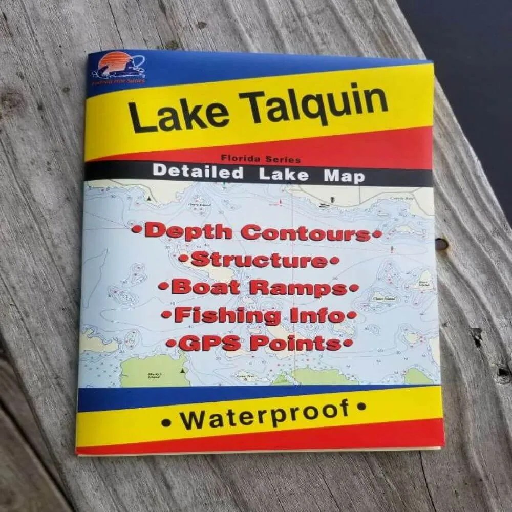 Lake Talquin Fishing Hot Spots Map Whippoorwill Sportsman's Lodge
