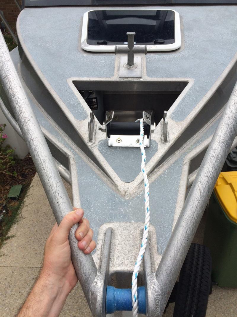 Drum Anchor Winch Install Fishing Fishing WA