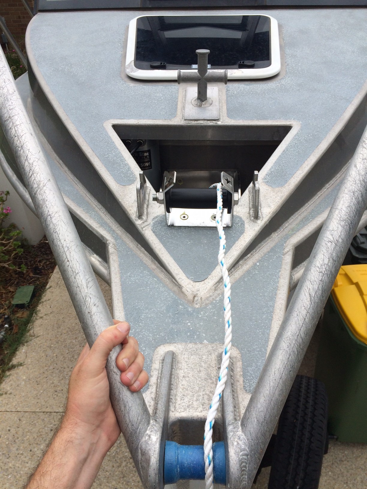 Drum Anchor Winch Install Fishing Fishing WA