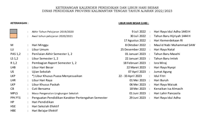 maya kalender 2023 Kalender Pendidikan Kalimantan Tengah Ta 2022-2023 – Blog Guru Fisika