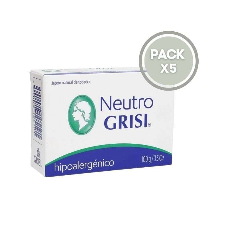 Grisi Jabón Neutro 100g Pack x5 FissionLab
