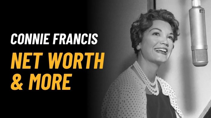 What Was Connie Francis’s Net Worth? Details