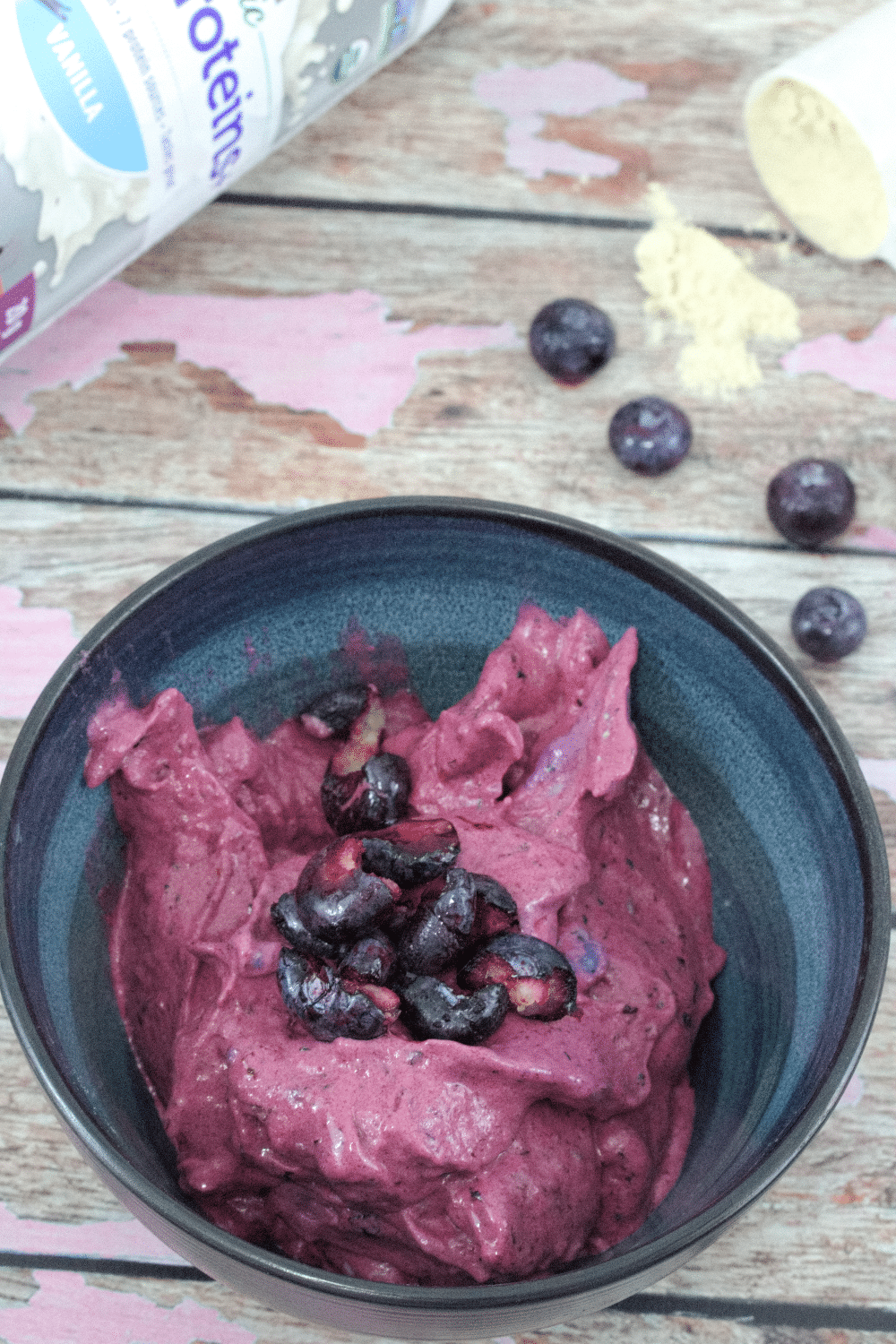 Triple Berry Protein Fluff Recipe (Easy High Protein Dessert) Paleo
