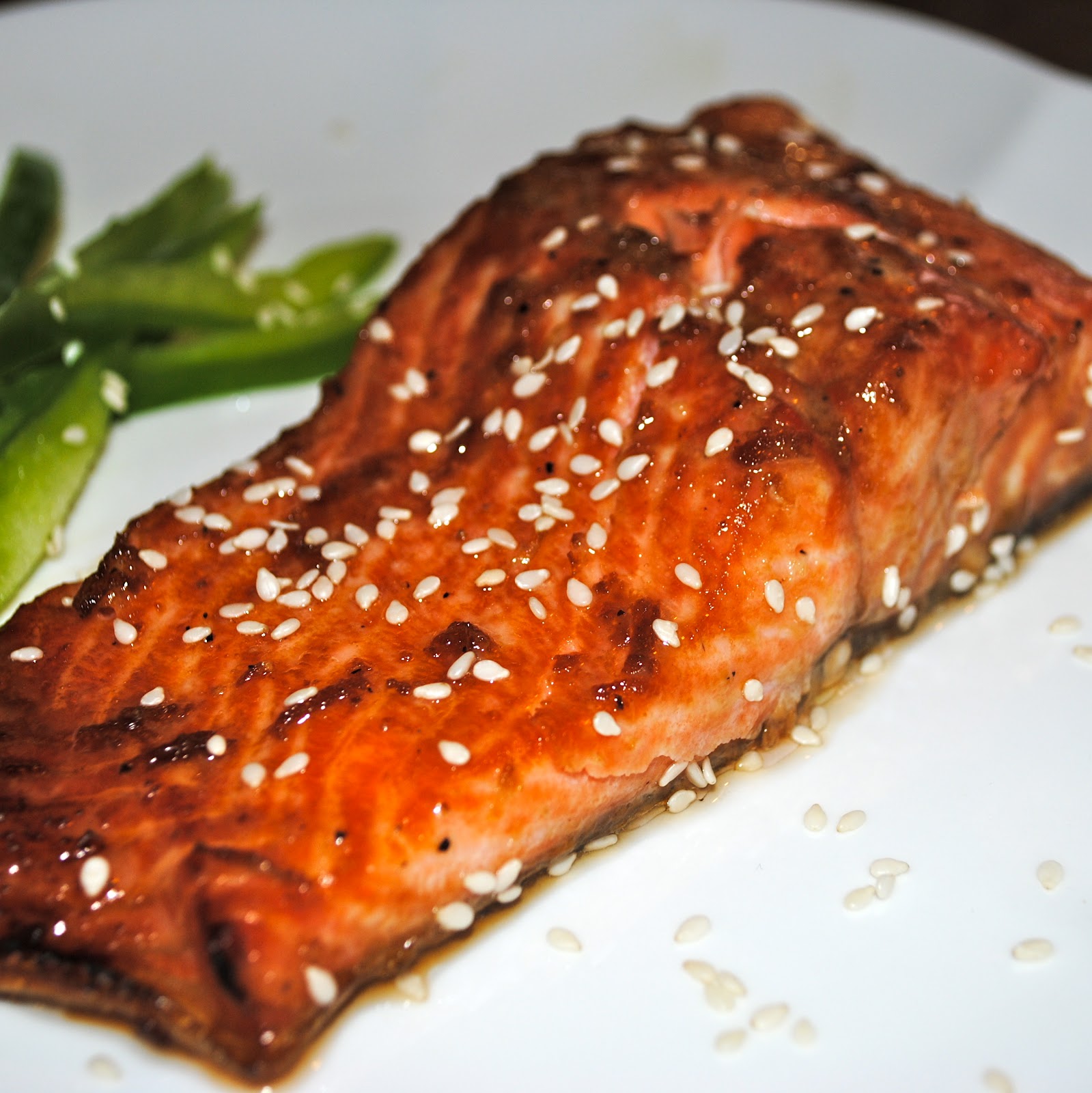 Salmon with honey, ginger & garlic Focused Fitness
