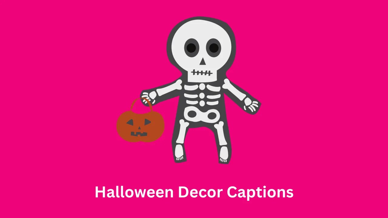 100+ Halloween Decor Captions 2023
