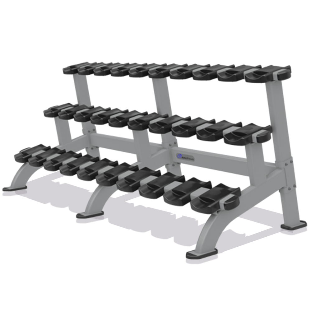 Nautilus Triple Dumbbell Rack Fitness Direct