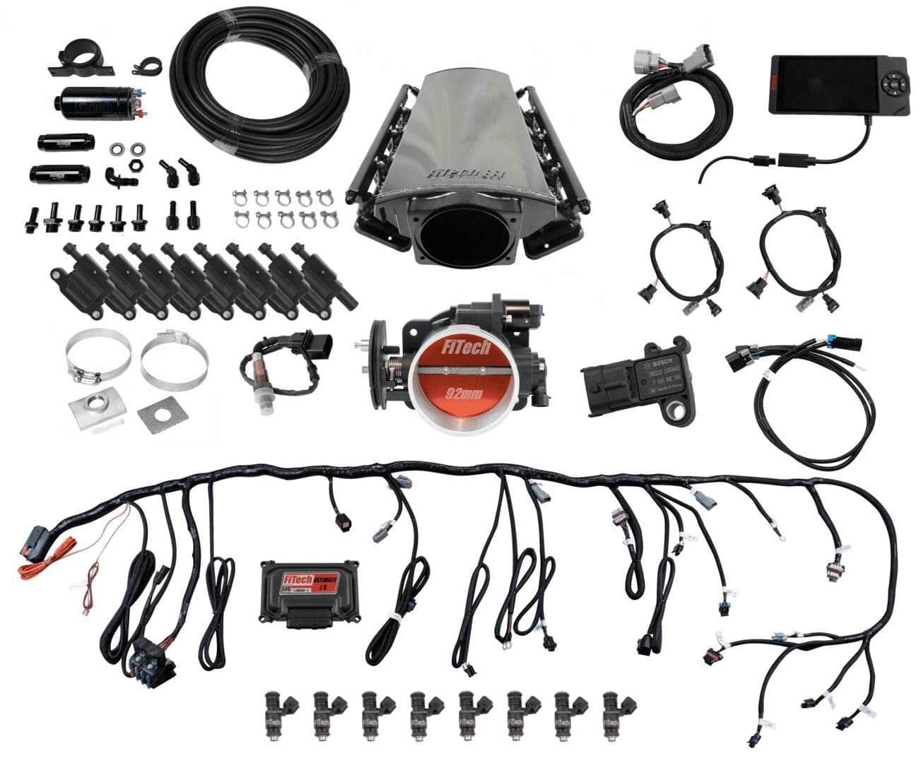 79112 Ultimate LS Master Kit w/70012 Kit Plus Inline Fuel Pump Kit, w/ led coil pack set