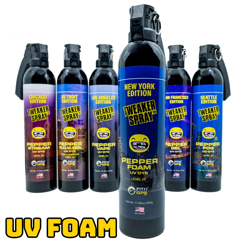 New York Pepper Foam Tweaker Spray (17.63 oz) with UV Dye Fith Ops