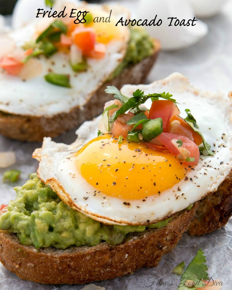 Fried Egg and Avocado Toast Fitness Food Diva