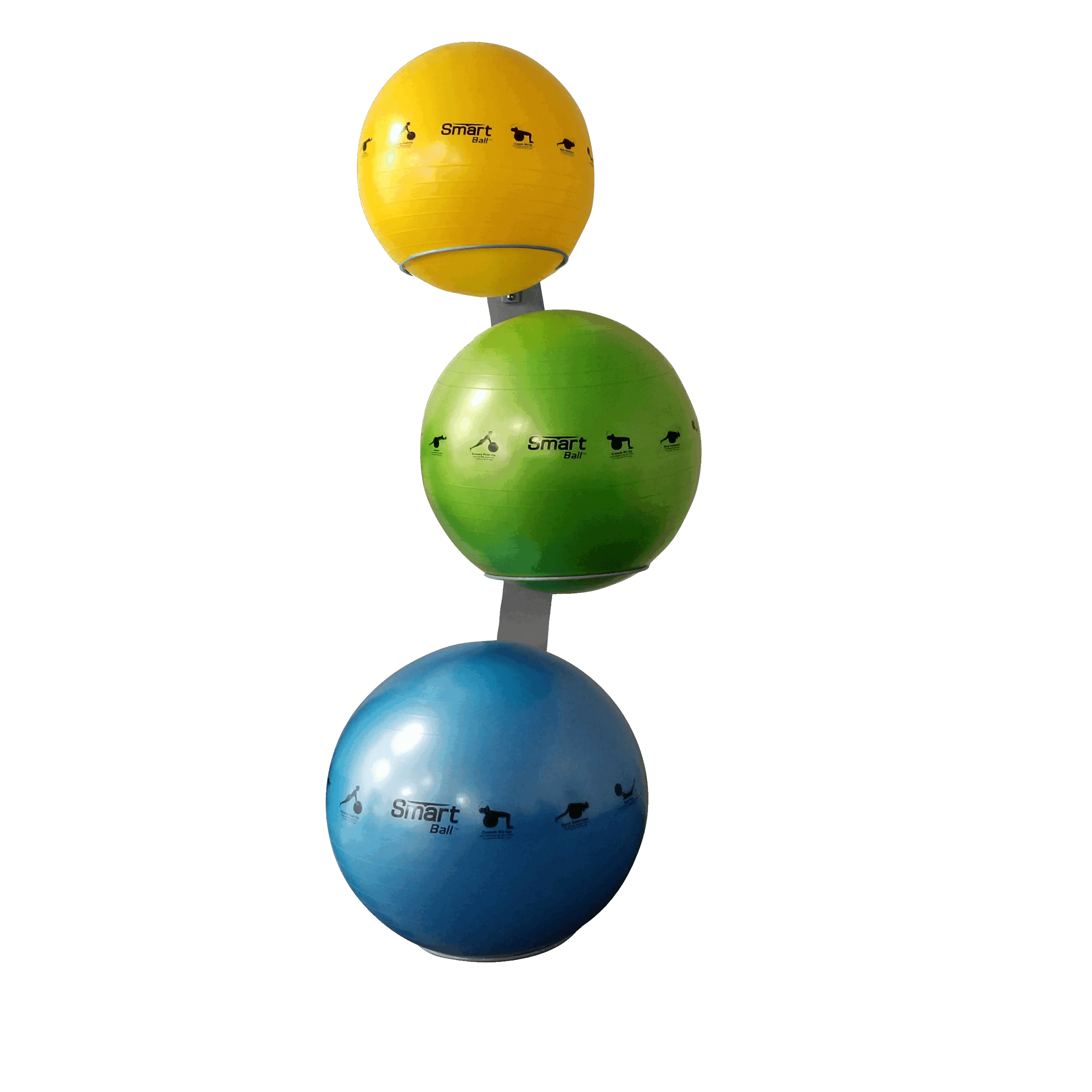Smart Wall Mounted Stability Ball Rack All Pro Fitness Things