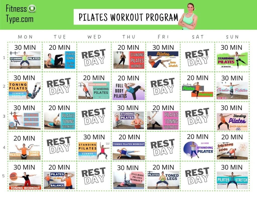 PILATES WORKOUT PROGRAM
