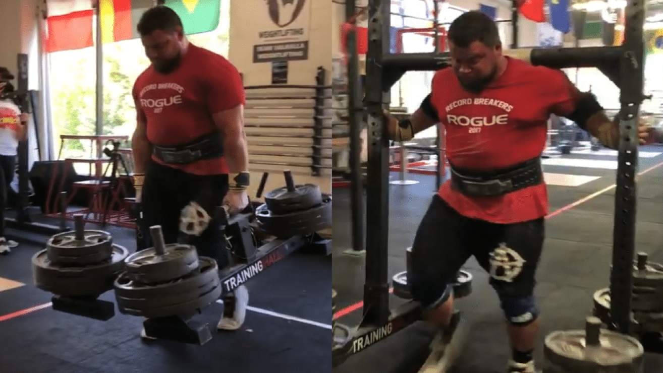 Martins Licis Hits 455lb Farmers Carry & 1000lb Yoke Carry! Fitness Volt